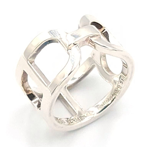 HERMES Silver Ring - Picture 1 of 10